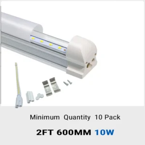 Aiwooping MOQ 10 Pack, 2FT 0.6M 10W AC85-265V,T8 Integrated LED Tube for home office warehouse etc