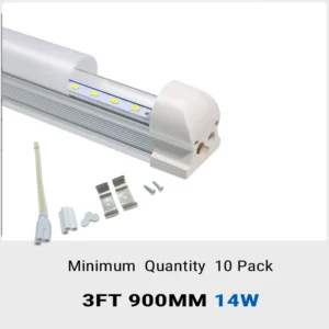 Aiwooping MOQ 10 Pack, 3FT 0.9M 14W AC85-265V,T8 Integrated LED Tube for home office warehouse etc