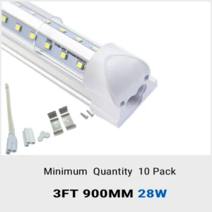 Aiwooping MOQ 10 Pack,0.9M 28W AC85-265V,T8 Integrated V Shape LED Tube for home office warehouse etc